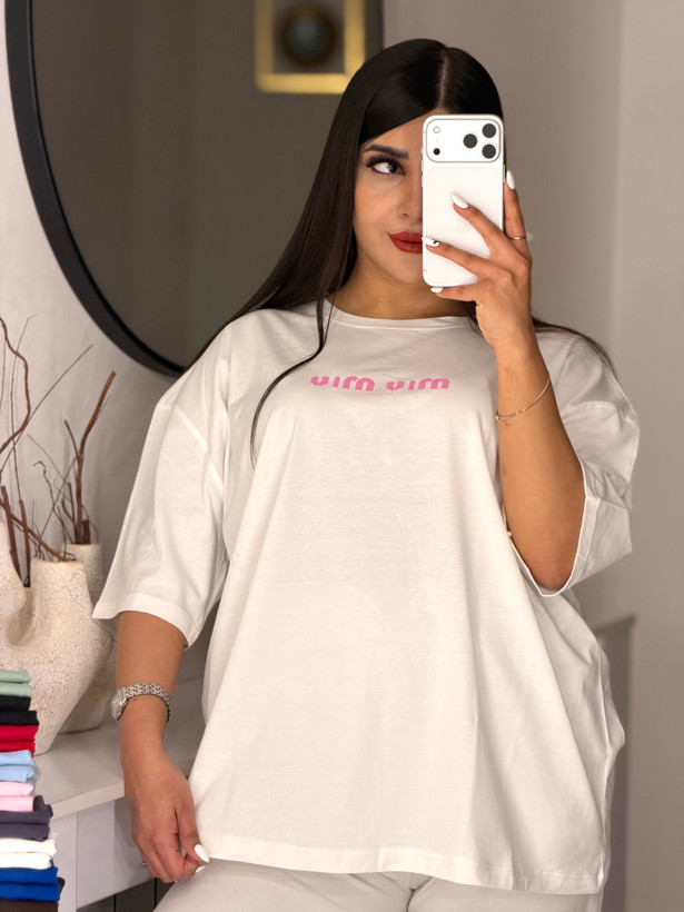تیشرت باکسی MIU MIU