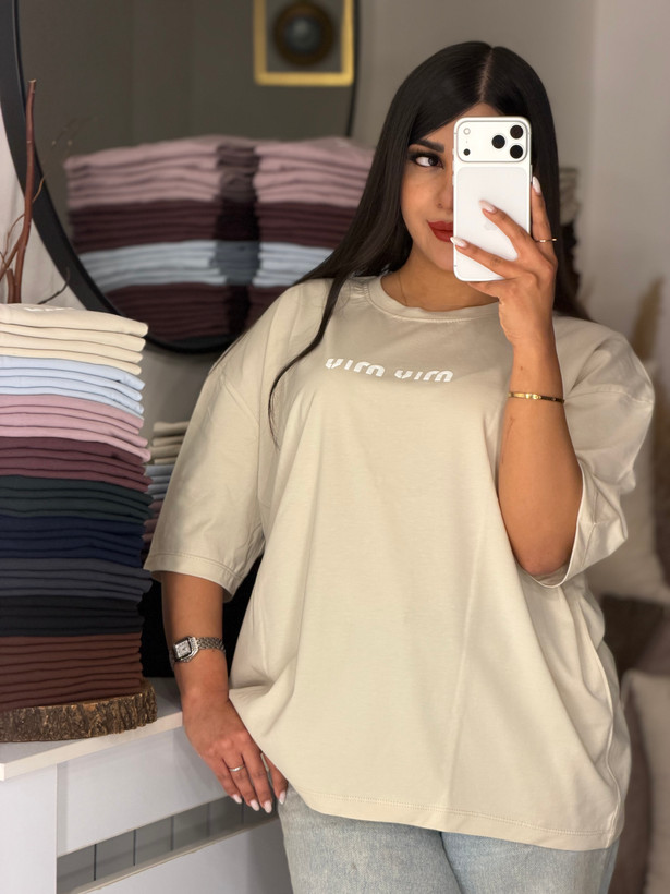 تیشرت باکسی MIU MIU