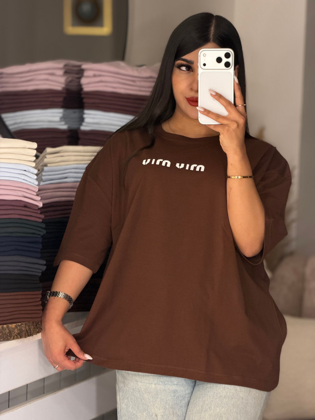 تیشرت باکسی MIU MIU