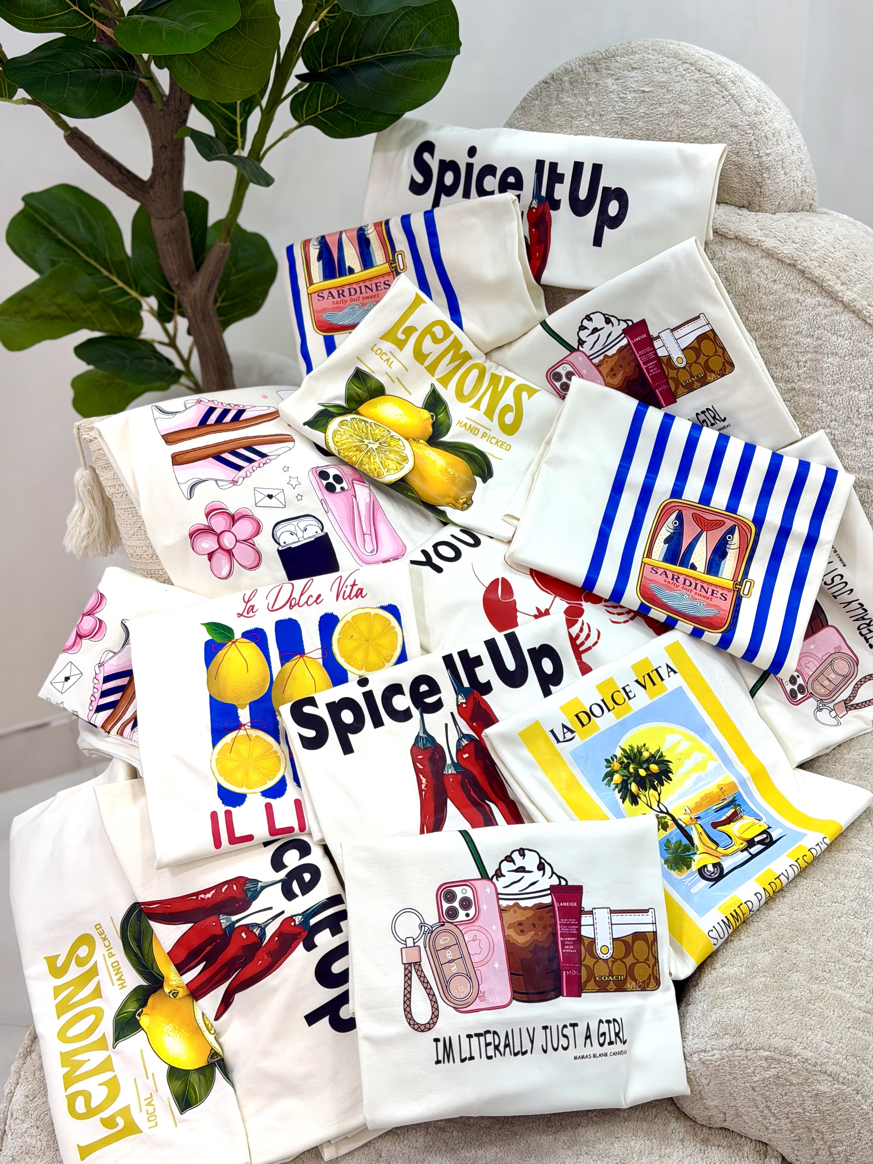 تیشرت باکسی pinterest 🍋🛵☀️🦞🌶️👜🩷🥤