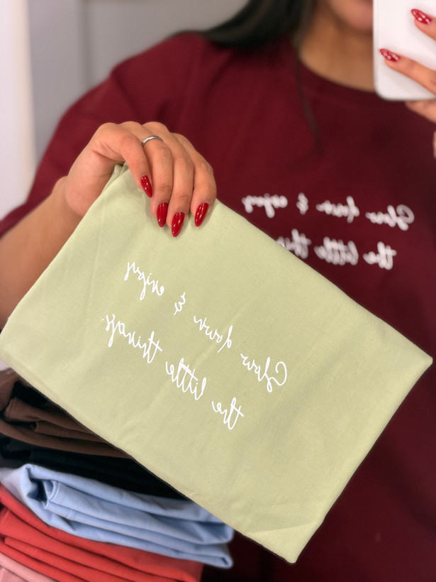 تیشرت باکسی آستین پاکتی💌 طرح The little