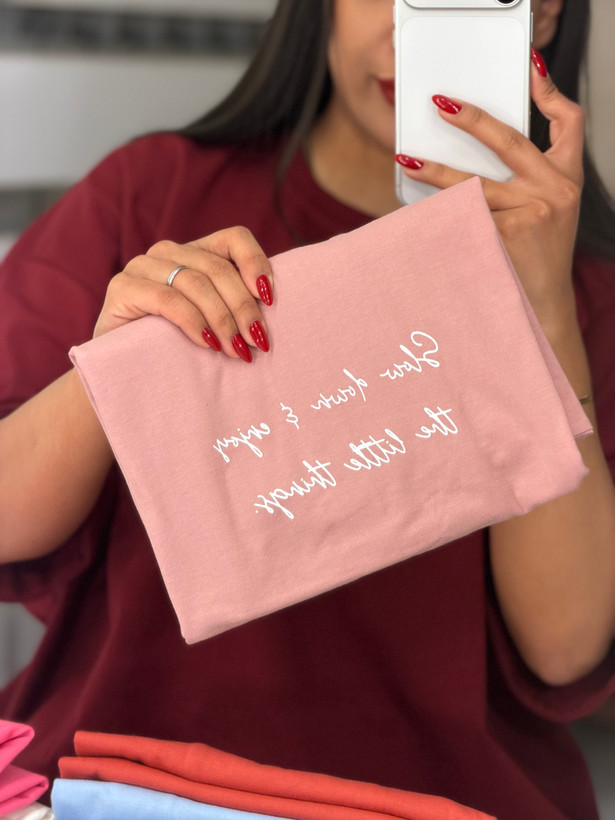 تیشرت باکسی آستین پاکتی💌 طرح The little