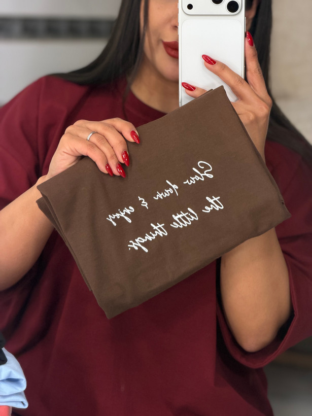 تیشرت باکسی آستین پاکتی💌 طرح The little