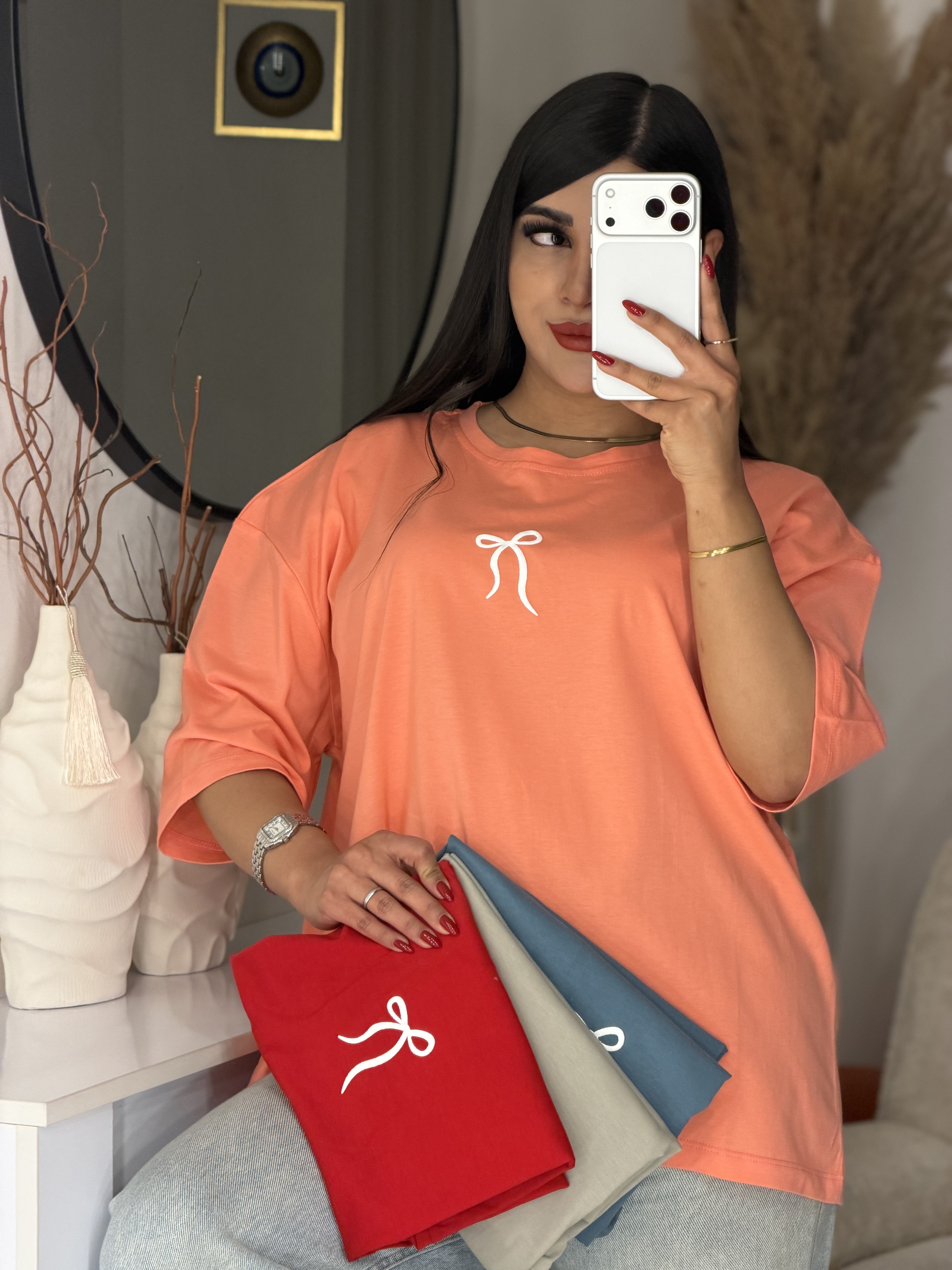 تیشرت باکسی پاپییون🎀
