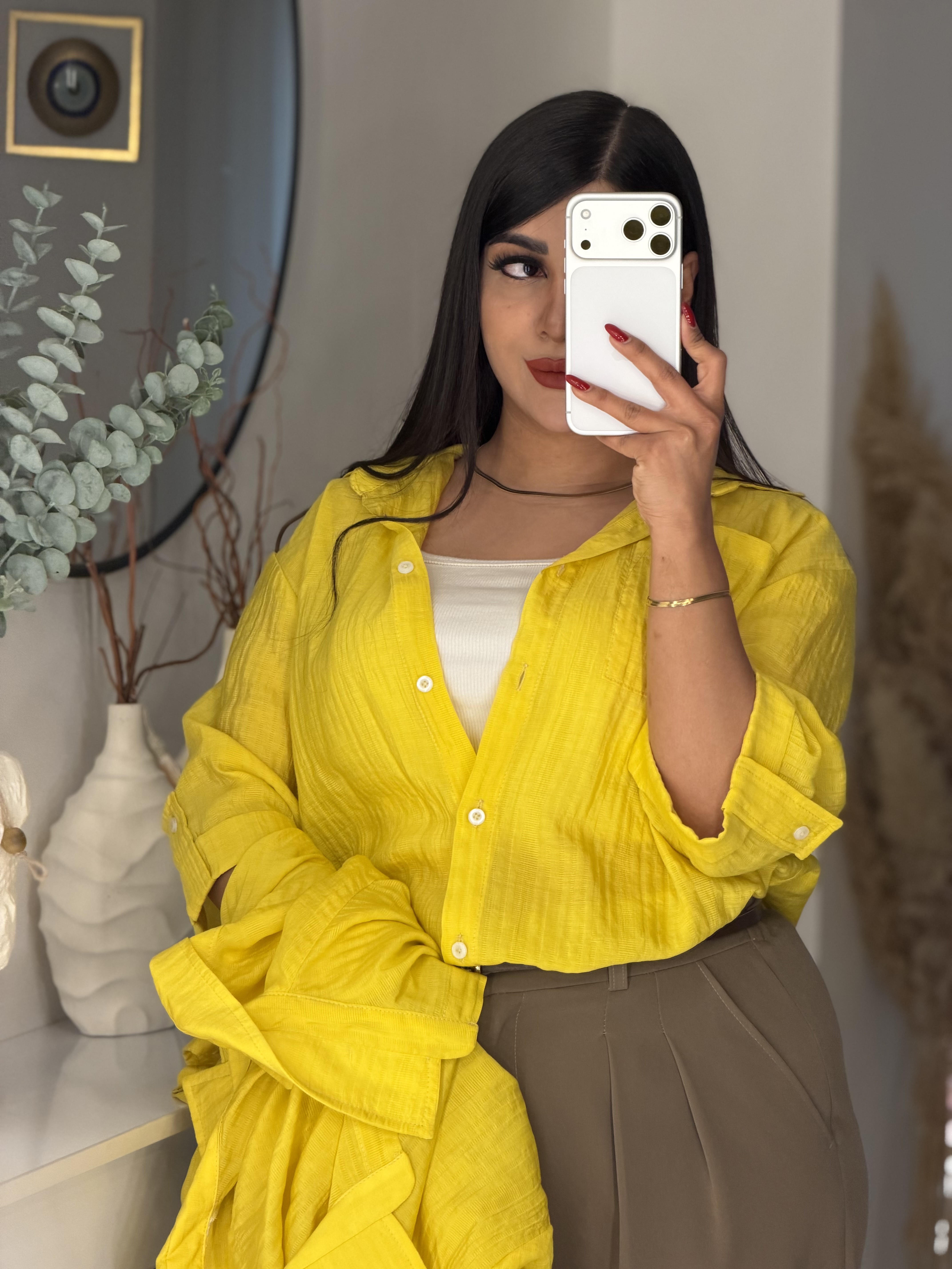شومیز حریر YELLOW 💛🍋