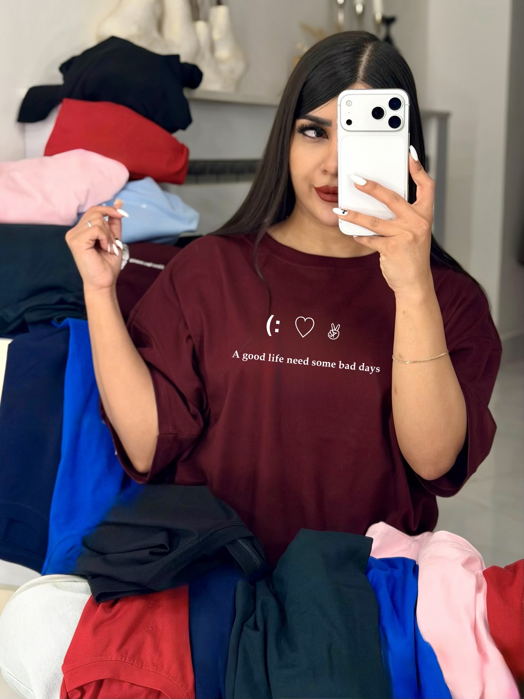تیشرت باکسی طرح (:  ♡  ✌︎