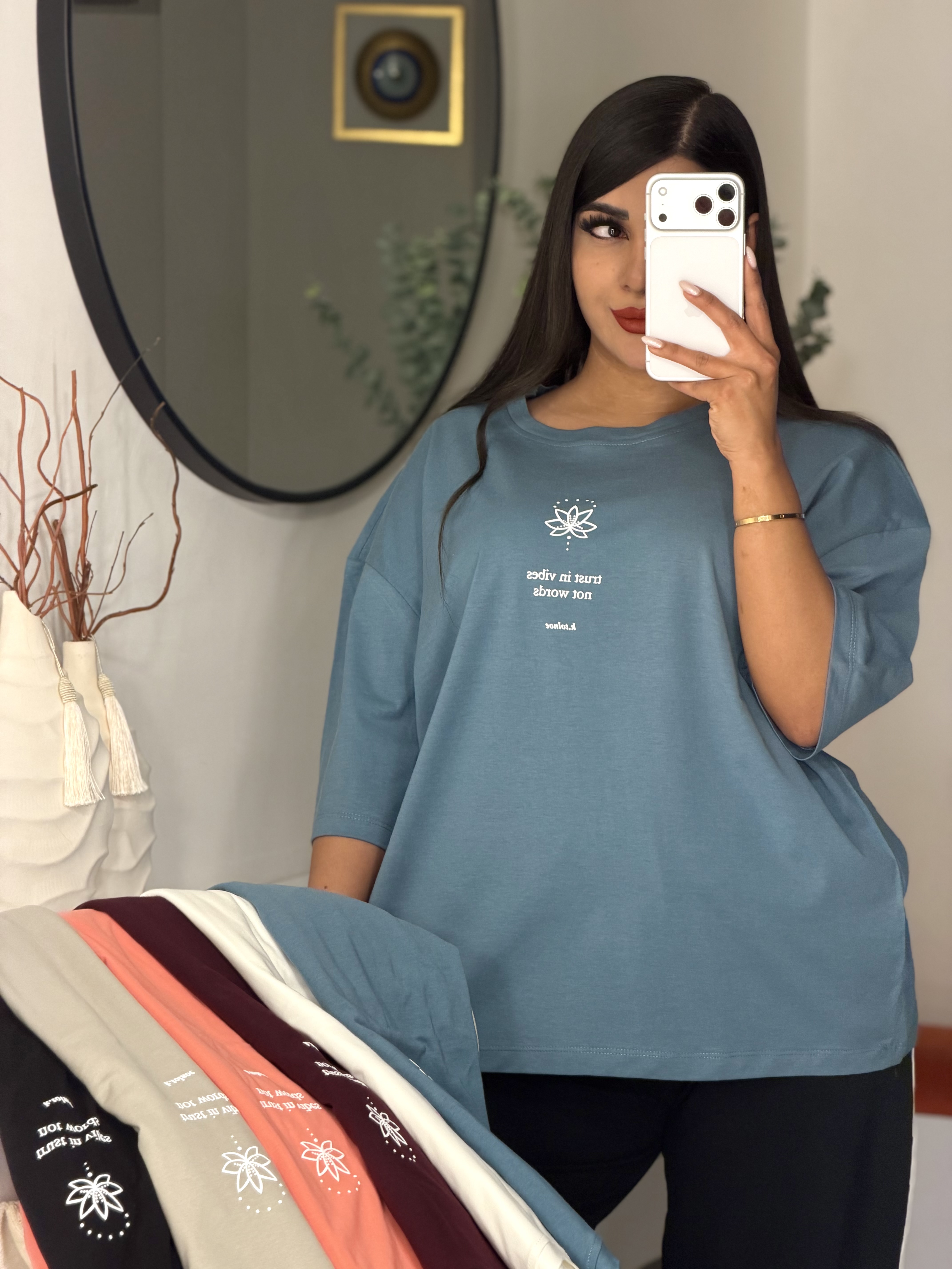 تیشرت باکسی trust in vibes 🪷