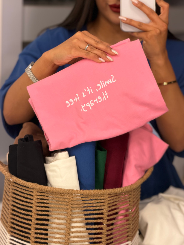 تیشرت باکسی آستین پاکتی SMALL 💌