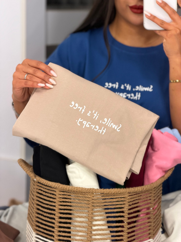 تیشرت باکسی آستین پاکتی SMALL 💌