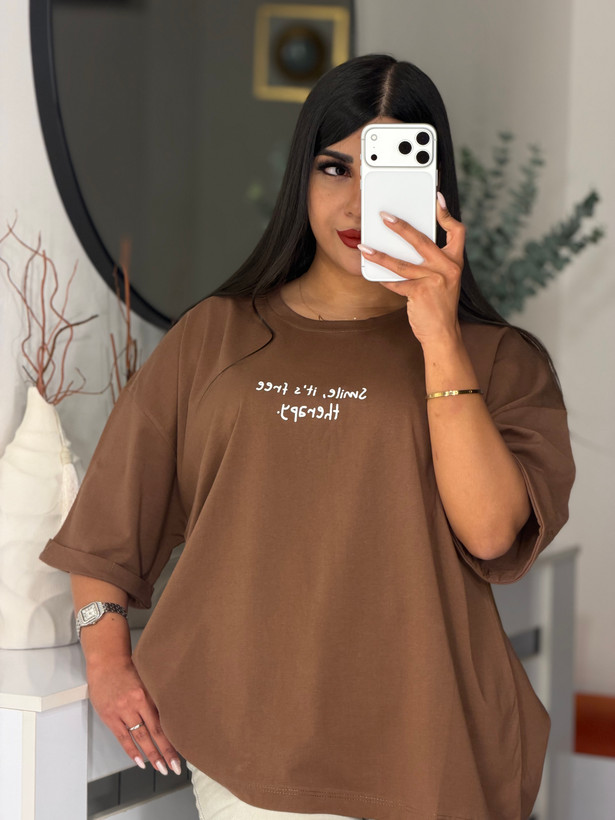 تیشرت باکسی آستین پاکتی SMALL 💌