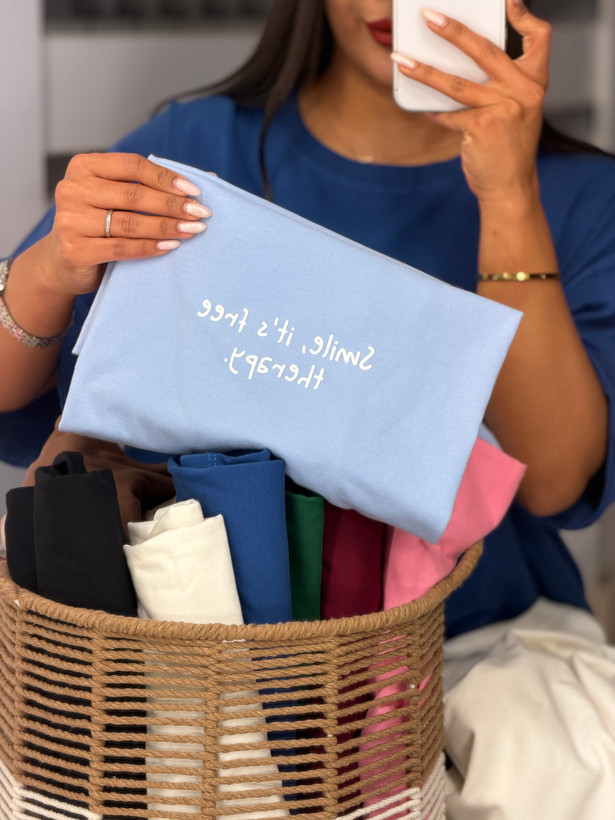 تیشرت باکسی آستین پاکتی SMALL 💌