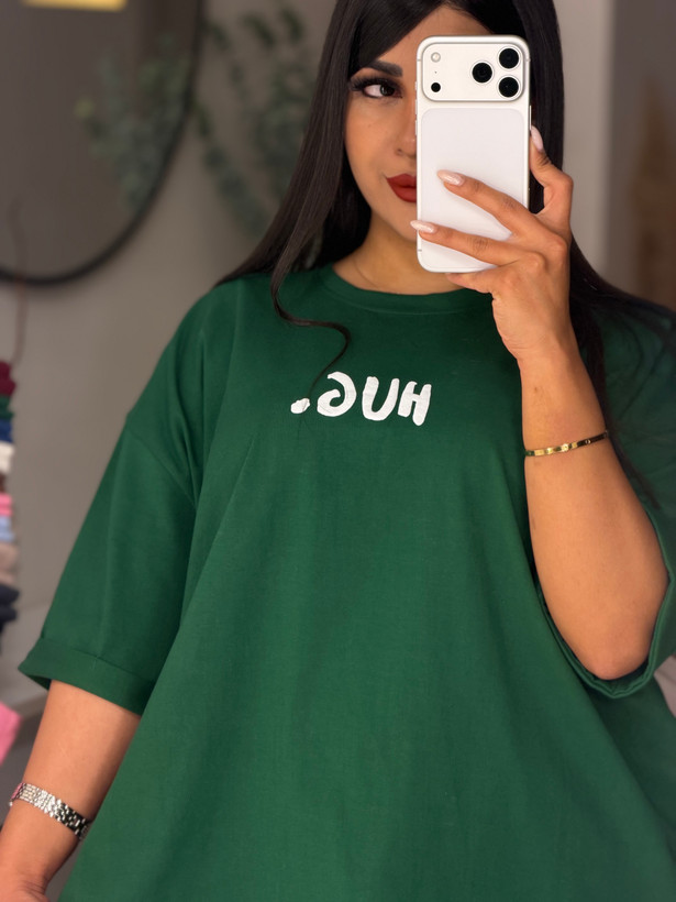 📍تیشرت باکسی آستین پاکتی HUG 🤗 💌