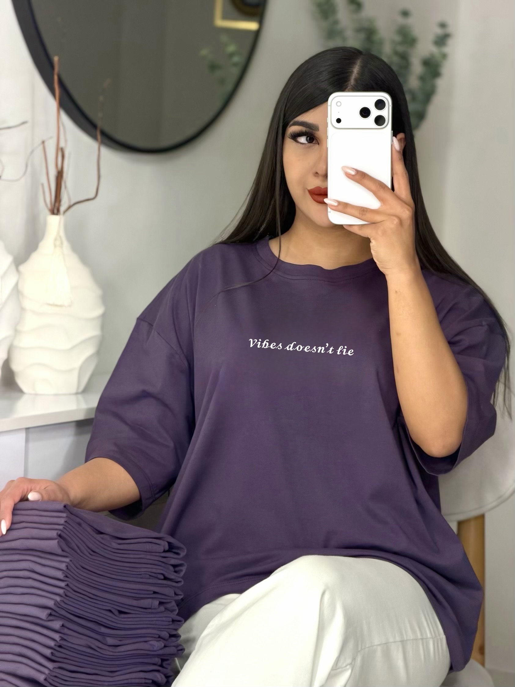 تیشرت باکسی 𝓥𝓲𝓫𝓮𝓼 𝓭𝓸𝓮𝓼𝓷’𝓽 𝓵𝓲𝓮