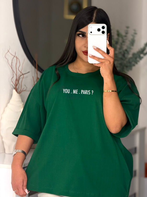 تیشرت باکسی آستین پاکتی ? YOU . ME . PARIS 💌