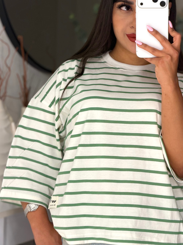 تیشرت باکسی راه راه
