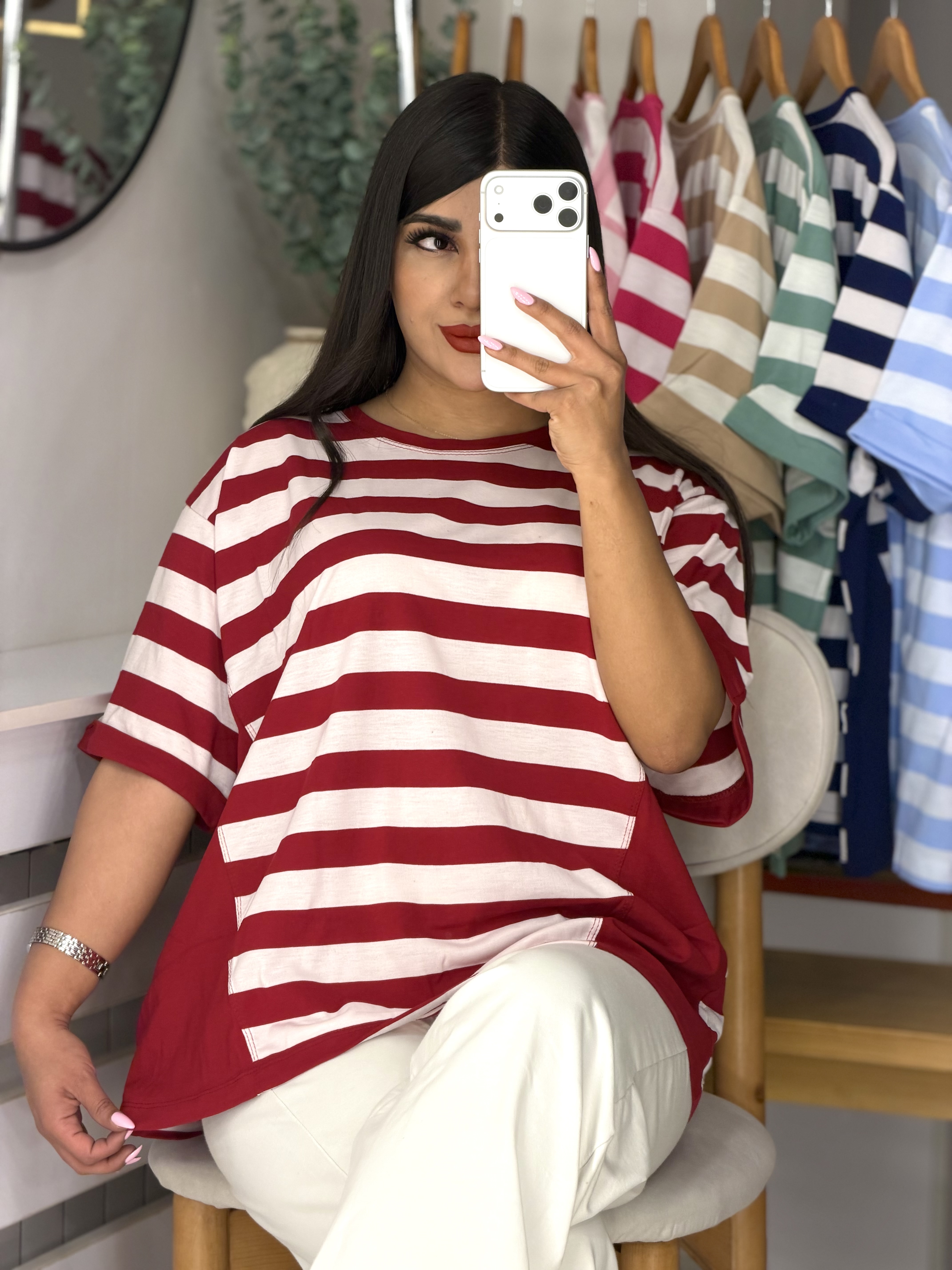 تیشرت باکسی راه راه 🌈