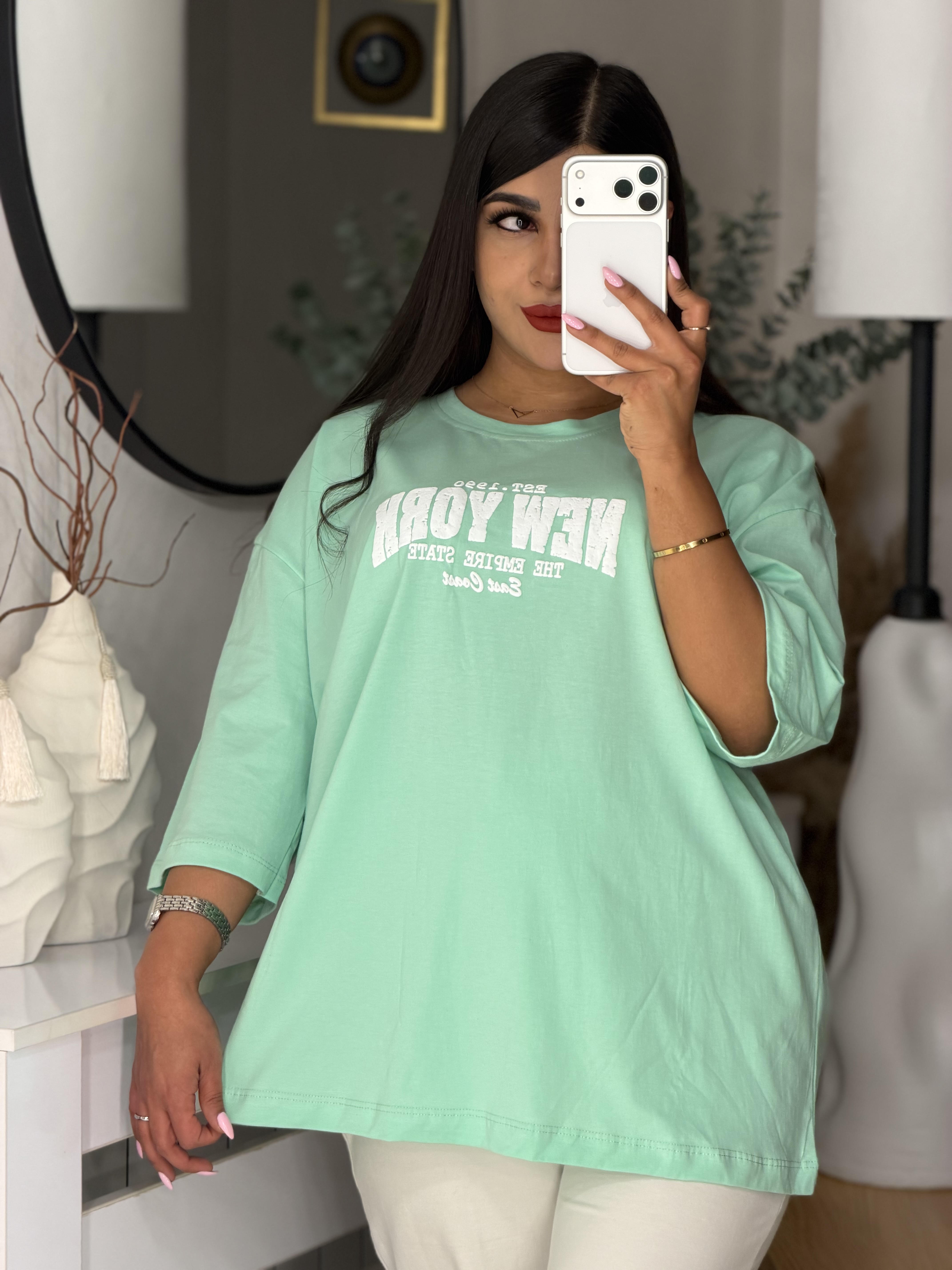 تیشرت لانگ باکسیNEW YORK