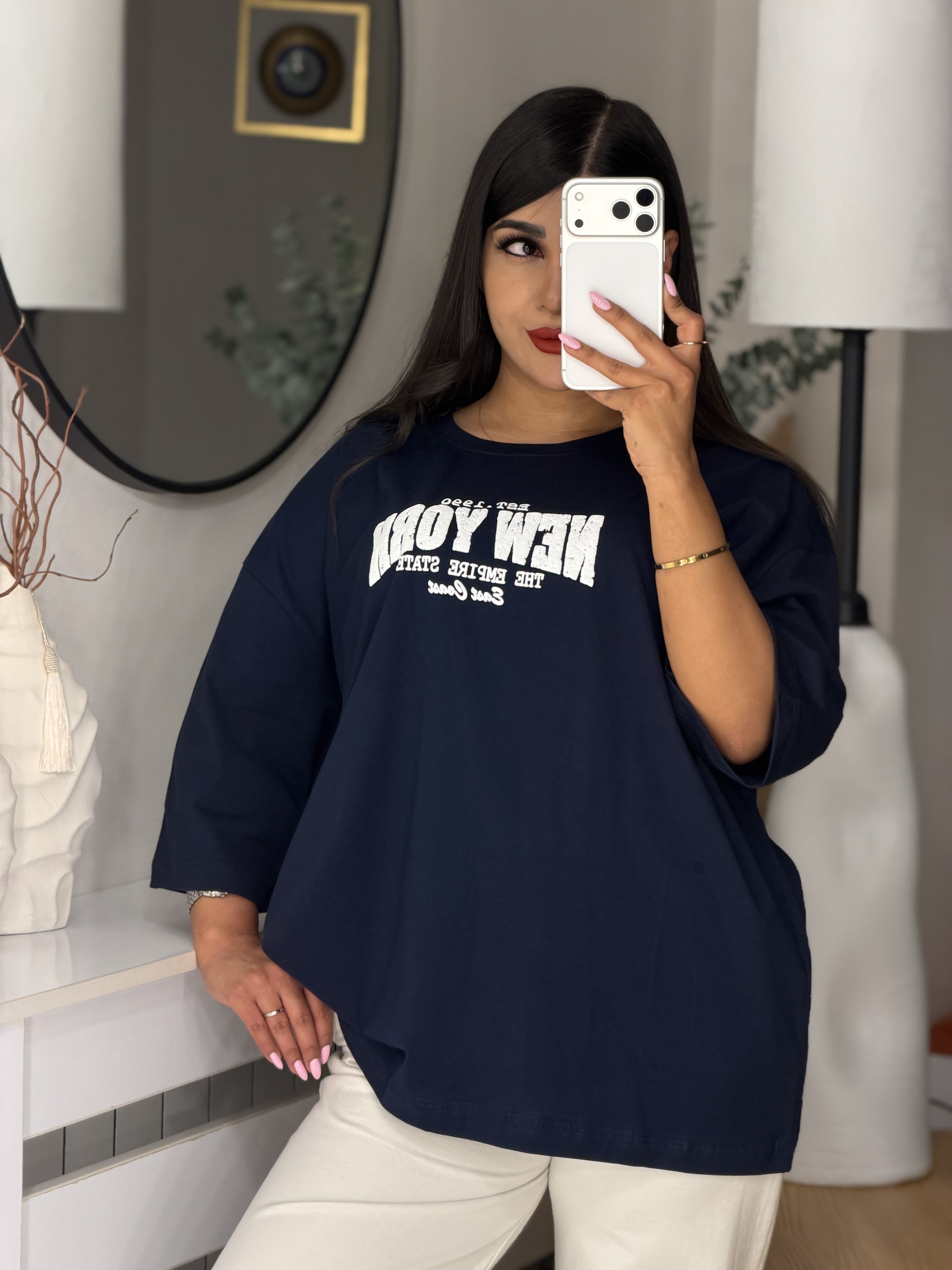 تیشرت لانگ باکسیNEW YORK